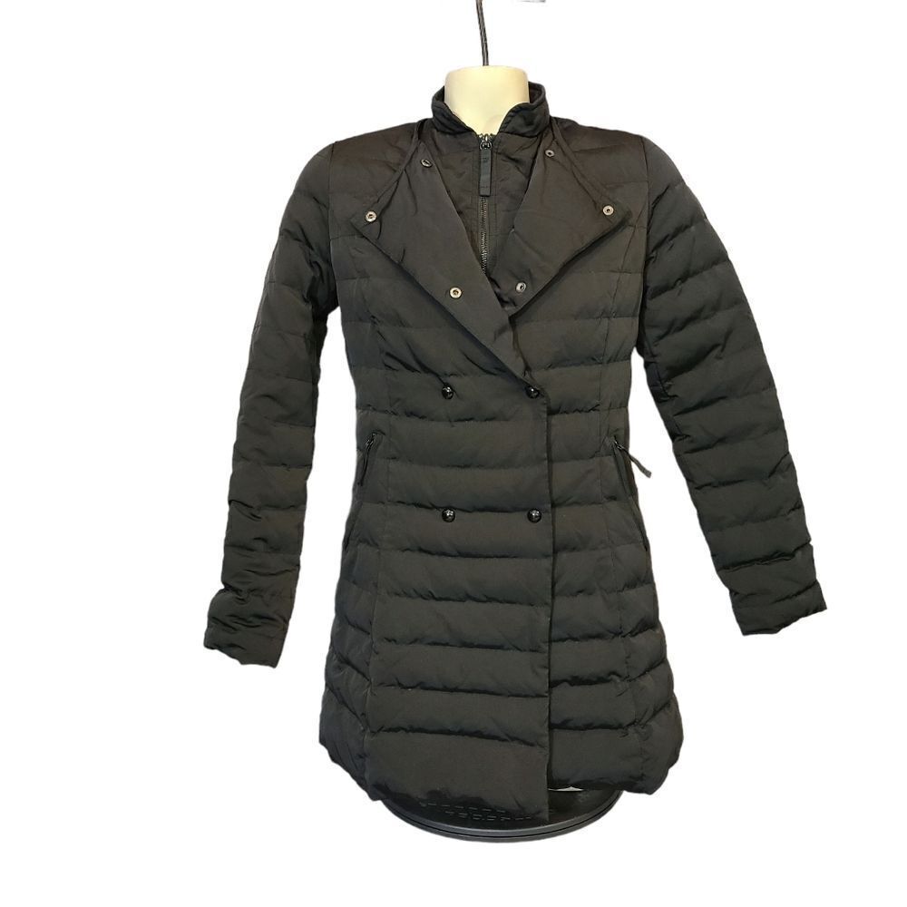 Massimo Dutti Black Down Coat Size Small
